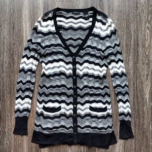 Moda International Zig Zag Cardigan